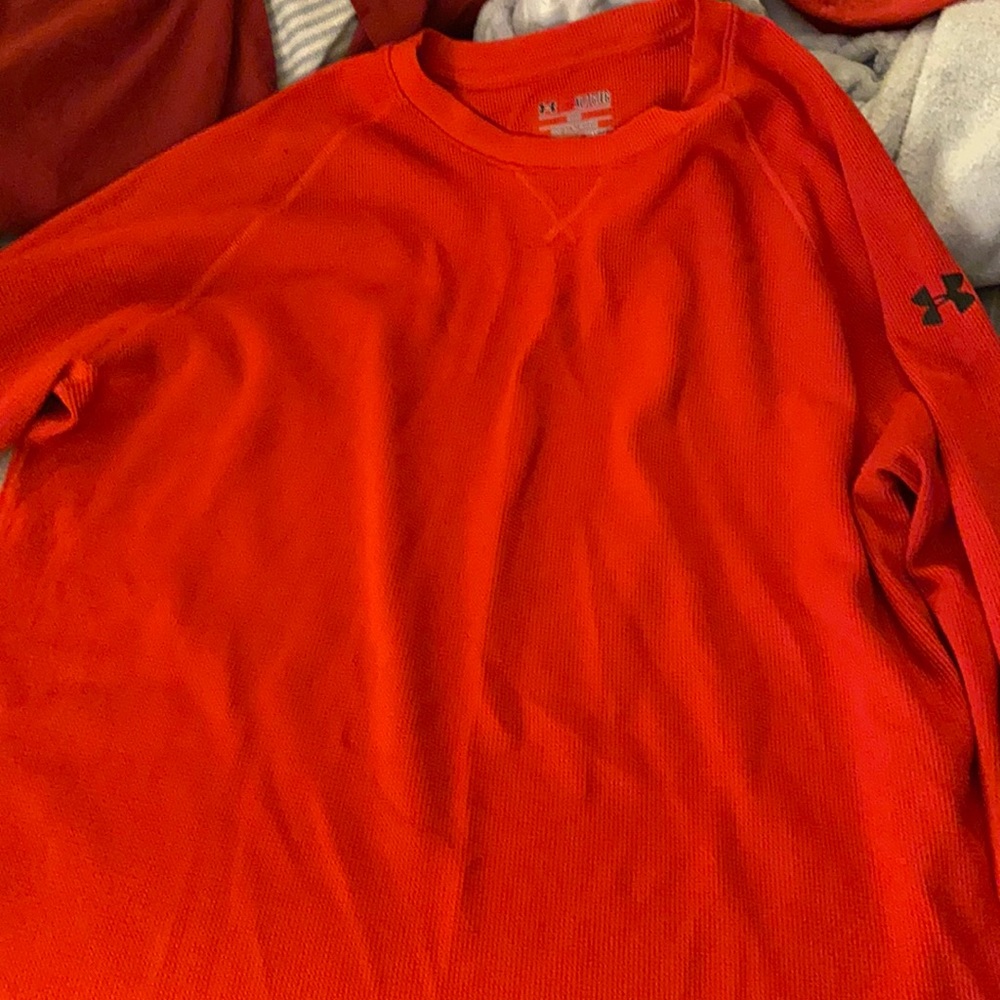 Red long sleeved shirt